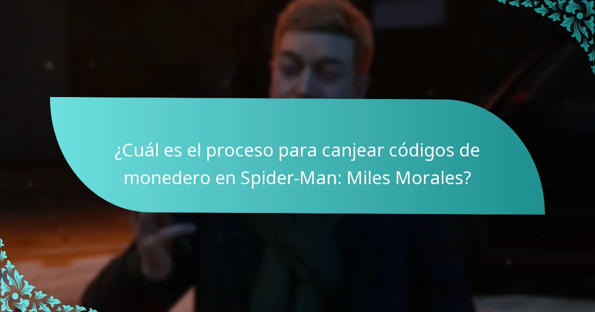 ¿Qué tipos de códigos de monedero se pueden canjear para Spider-Man: Miles Morales?