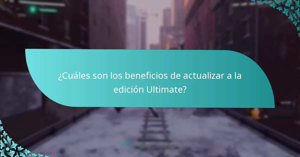 ¿Qué consolas son compatibles con la actualización de la edición Ultimate de Spider-Man: Miles Morales?