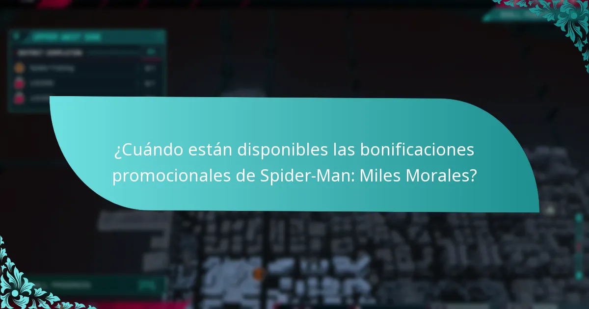 ¿Cómo se comparan las bonificaciones promocionales de Spider-Man: Miles Morales con otros juegos?